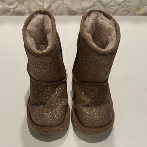 UGG Glittery Tan Boots with Plush Lining